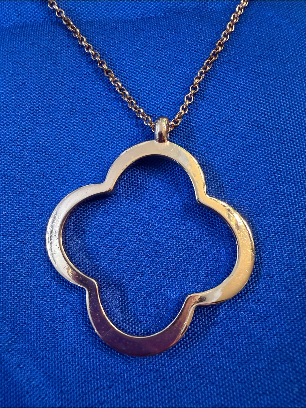Park Lane Rose Gold Open Clover Pendant Necklace